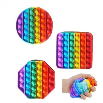 Colorful Silicone Push Bubble POP Fidget Toy